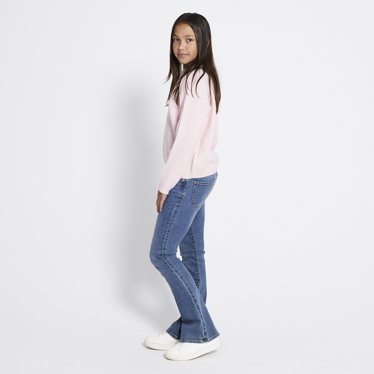 Basic knit sweater "Signe star" Soft Pink
